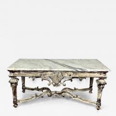 Italian Faux Marble Top Centre or Dining Table Gustavian Paint Distressed - 3018375