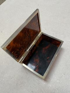 Italian Faux Tortoiseshell and Brass Box 1970s - 4461062