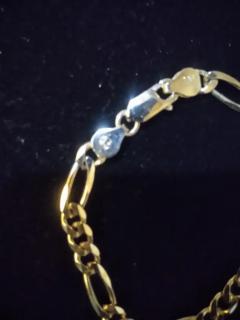 Italian Figaro Link Sterling Silver Bracelet - 3820874