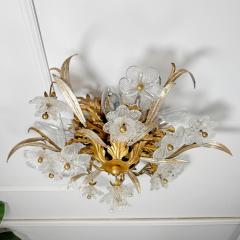Italian Florentine Banci Firenze Murano Glass Flush Light - 4149170