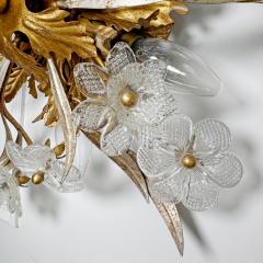 Italian Florentine Banci Firenze Murano Glass Flush Light - 4149181
