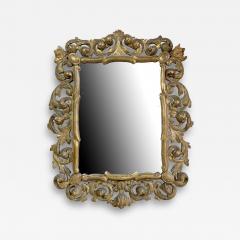Italian Florentine Carved Wooden Mirror 1830s - 3036282