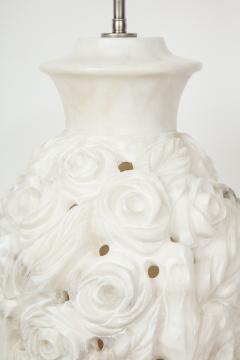 Italian Flower Motif Marble Lamps - 757704