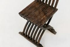 Italian Foldable Chair in Inlaid Wood - 3652447