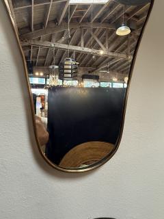 Italian Freeform Brass Wall Mirror - 4756808