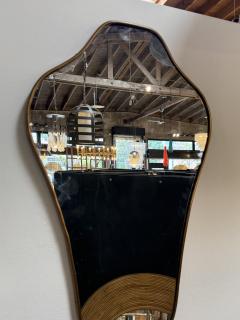 Italian Freeform Brass Wall Mirror - 4756809