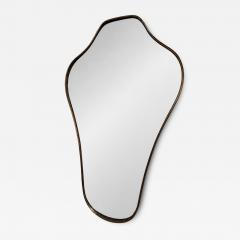 Italian Freeform Brass Wall Mirror - 4758002