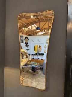 Italian Freeform Brass Wall Mirror - 4756812