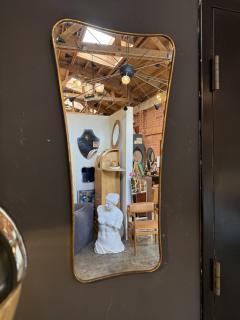 Italian Freeform Brass Wall Mirror - 4756813