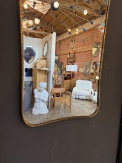 Italian Freeform Brass Wall Mirror - 4756815