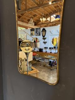 Italian Freeform Brass Wall Mirror - 4756816