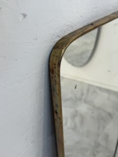 Italian Full Length Rectangular Brass Mirror 1950s - 4355966