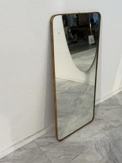 Italian Full Length Rectangular Brass Mirror 1950s - 4355968