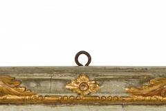 Italian Genoese Rococo Carved and Painted Trumeau Mirror - 4171138