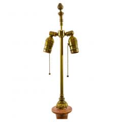 Italian Gilt Brass Marble Base Floor Lamp - 2825677