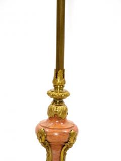 Italian Gilt Brass Marble Base Floor Lamp - 2825683