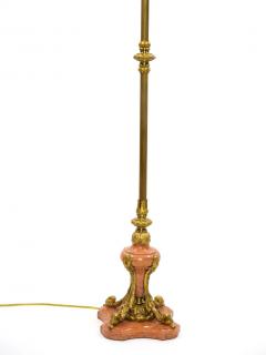 Italian Gilt Brass Marble Base Floor Lamp - 2825686