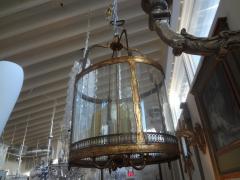 Italian Gilt Iron and Glass Lantern - 4193872