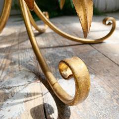 Italian Gilt Leaf Coffee Table 1950 s - 3037434