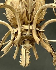 Italian Gilt Metal Chandelier having Six Lights - 2954011