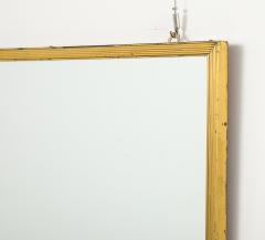 Italian Gilt Metal Ribbed Mirror circa 1970 - 4425108