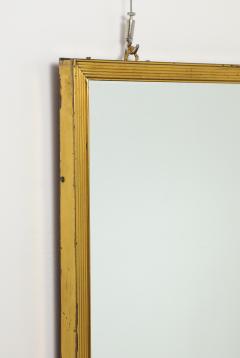 Italian Gilt Metal Ribbed Mirror circa 1970 - 4425110
