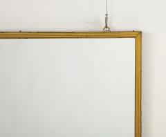 Italian Gilt Metal Ribbed Mirror circa 1970 - 4425115