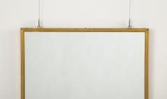 Italian Gilt Metal Ribbed Mirror circa 1970 - 4425117