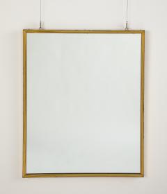 Italian Gilt Metal Ribbed Mirror circa 1970 - 4427046