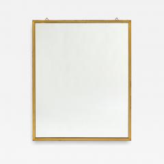 Italian Gilt Metal Ribbed Mirror circa 1970 - 4428187