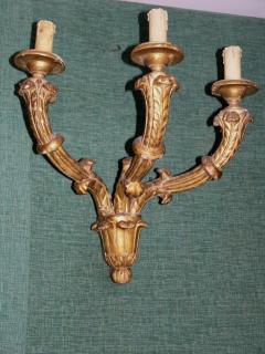 Italian Gilt Wood Wall Sconce - 529063