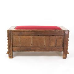 Italian Giltwood Cassone With Upholstered Top Circa 1770  - 2888001