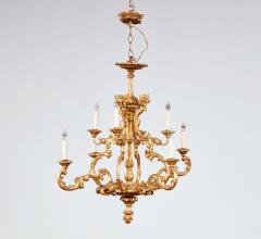 Italian Giltwood Chandelier - 3935437