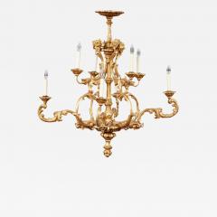 Italian Giltwood Chandelier - 3940347