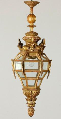 Italian Giltwood hall lantern - 1083855