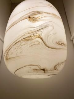 Italian Glass Pendant With Brass Fittings - 2384693