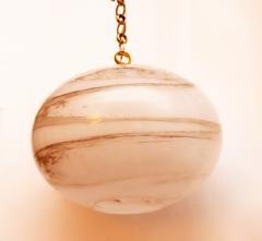 Italian Glass Pendant With Brass Fittings - 2960041