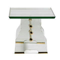 Italian Glass and Brass Coffee Table - 45832