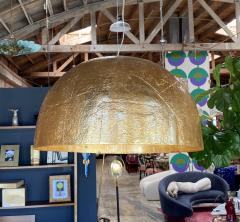 Italian Gold Leaf Resin Cupola Chandelier - 1536339