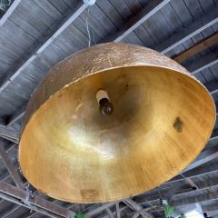 Italian Gold Leaf Resin Cupola Chandelier - 1536342