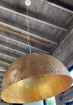 Italian Gold Leaf Resin Cupola Chandelier - 1536344