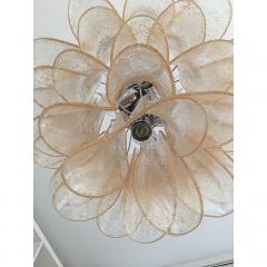 Italian Gold Selle Murano Glass Venini Style Chandelier - 4209331