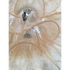 Italian Gold Selle Murano Glass Venini Style Chandelier - 4209332