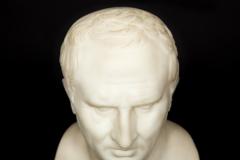 Italian Grand Tour Antique Marble Bust of Marcus Cicero 19th Century - 4618535
