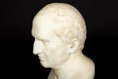 Italian Grand Tour Antique Marble Bust of Marcus Cicero 19th Century - 4618536