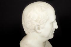 Italian Grand Tour Antique Marble Bust of Marcus Cicero 19th Century - 4618539