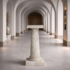 Italian Grand Tour Antique Marble Column Pedestal late 19th century - 4517956
