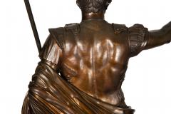 Italian Grand Tour Bronze Sculpture Augustus Prima Porta by Boschetti ca 1870 - 4617643