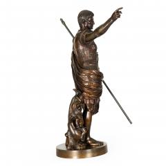 Italian Grand Tour Bronze Sculpture Augustus Prima Porta by Boschetti ca 1870 - 4617648