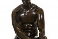 Italian Grand Tour Bronze Sculpture of Ludovisi Mars Ares after Antiquity - 4416580